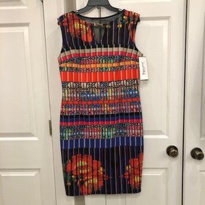 Joseph Ribkoff NWT Colorful Multi Mesh Back Sz 14